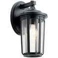 thumbnail image 1 of 49893BK Kichler Lighting Fairfield - 1 light Medium Outdoor Wall Lantern - with Traditional inspirations - 14.5 inches tall by 7.5 inches wide-Black, 1 of 4