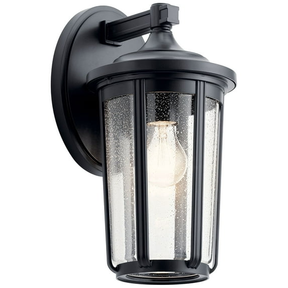 49893BK Kichler Lighting Fairfield - 1 light Medium Outdoor Wall Lantern - with Traditional inspirations - 14.5 inches tall by 7.5 inches wide-Black