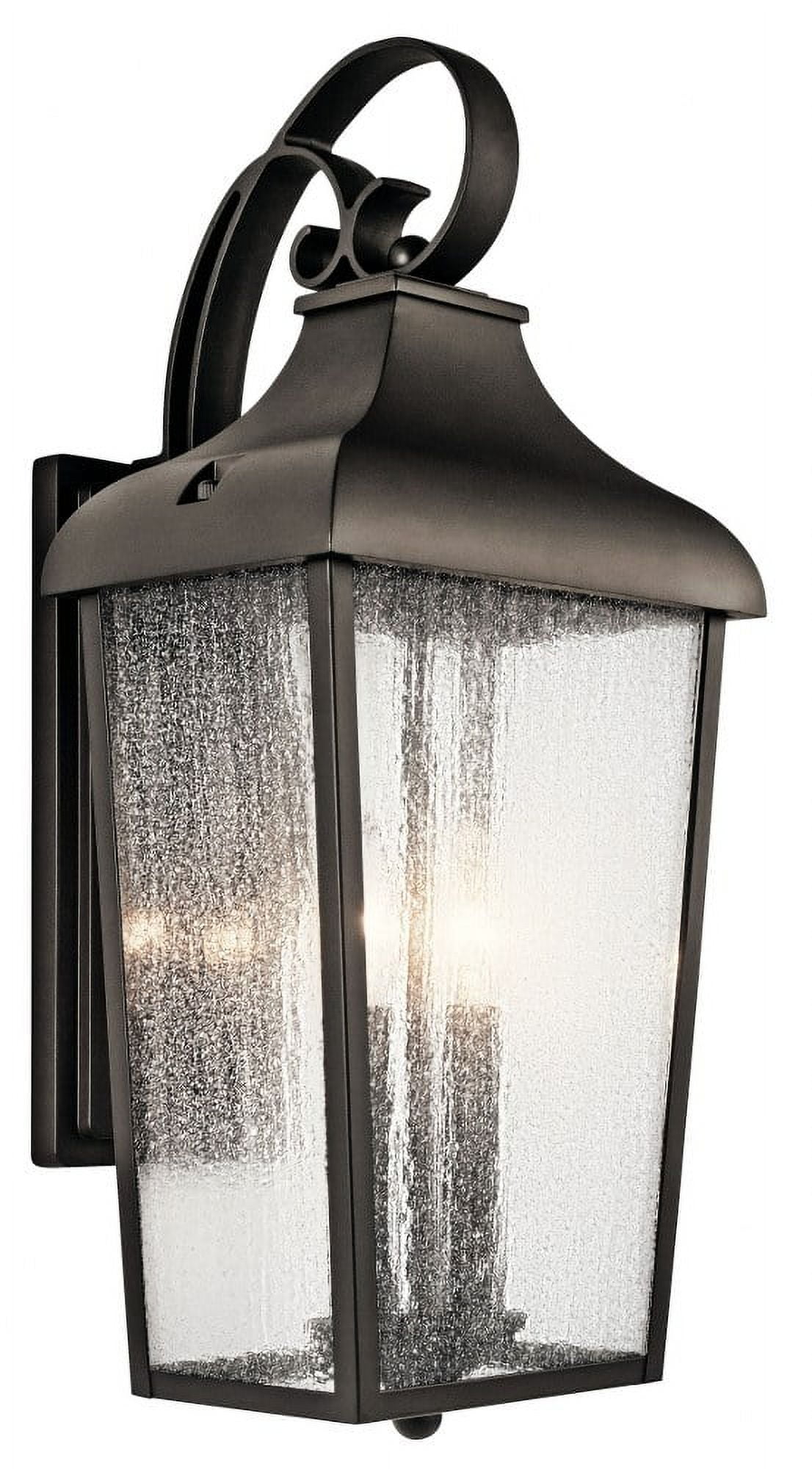 Forestdale Vintage Rain Collector Inspired Outdoor Wall Lantern in Distressed Bronze
