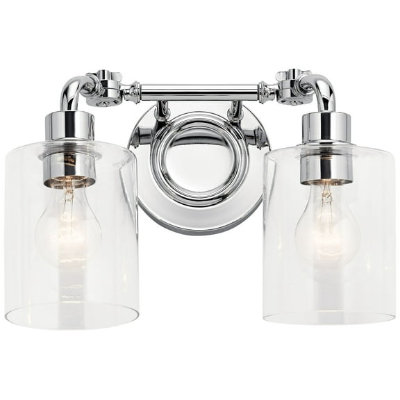 Open Box Kichler Gunnison 9 3/4" High Chrome 2-Light Wall Sconce