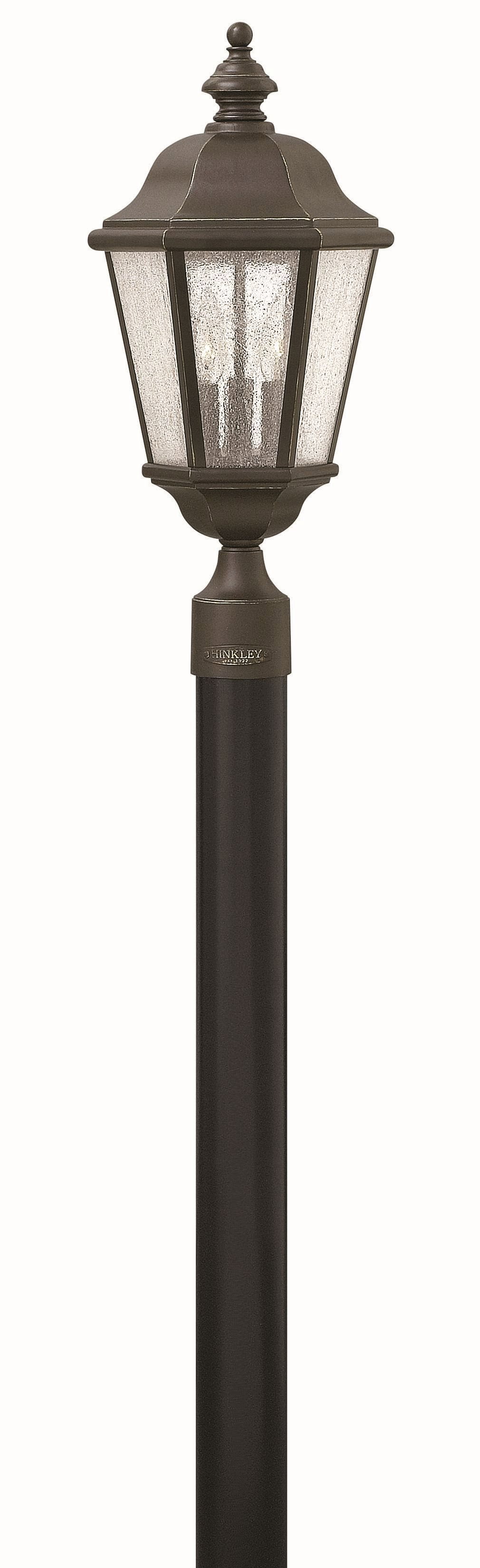 3 Light Large Outdoor Post Top Or Pier Mount Lantern In Traditional Style 10 Inches Wide By 21.25 Inches High-Oil Rubbed Bronze Finish-Incandescent