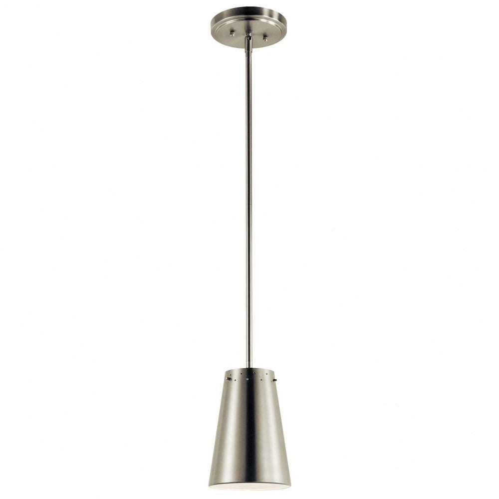 Brushed Nickel 6" LED Mini Pendant Light