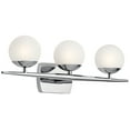 thumbnail image 1 of 3 Light Bath Vanity In Mid-Century Modern Style-7.75 Inches Tall And 24.5 Inches Wide Kichler Lighting 45582Ch, 1 of 7