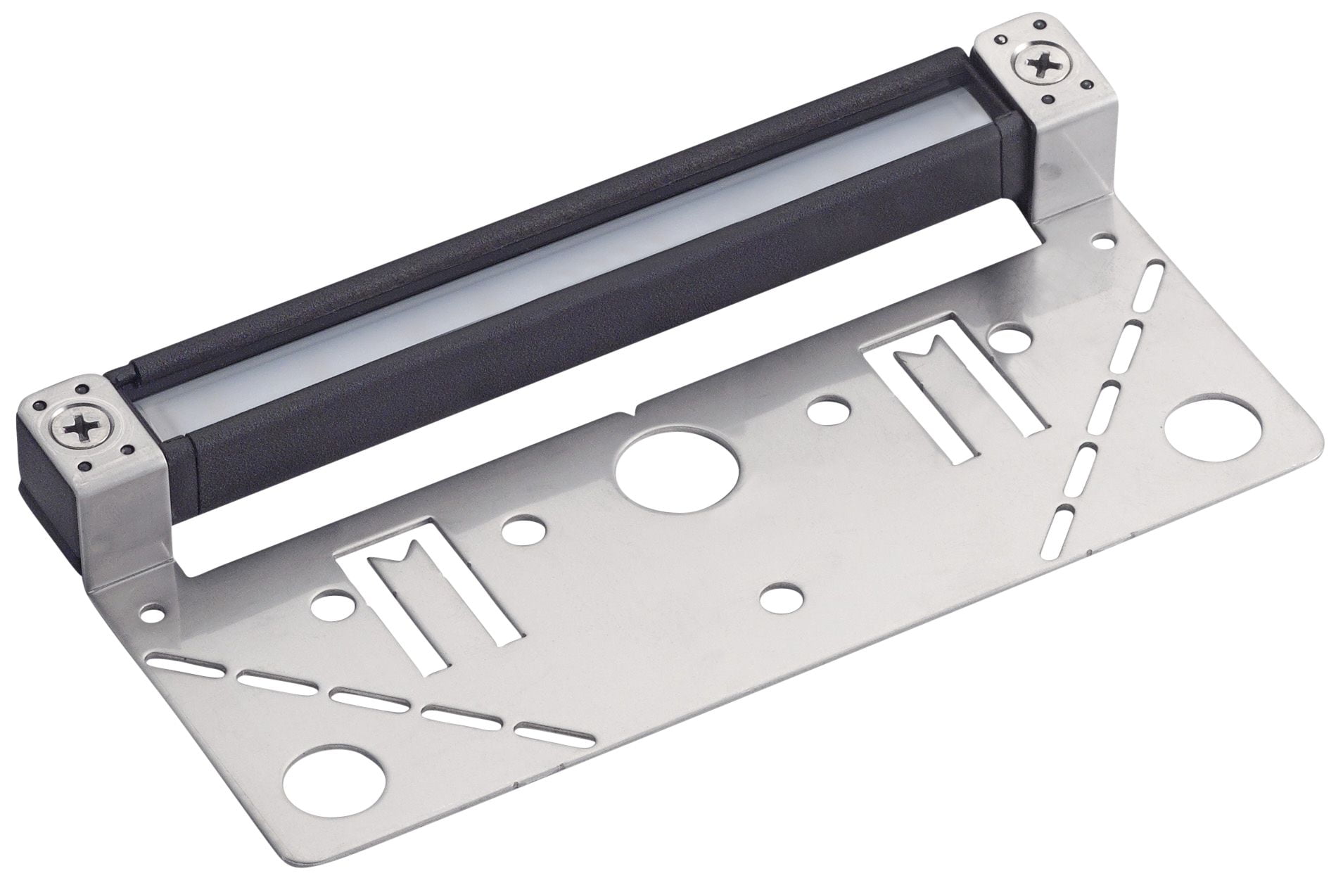 Modern Grey LED Wall Light with Cream Shade