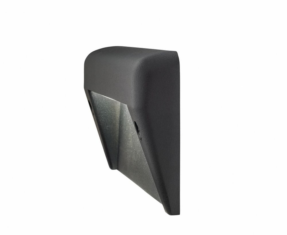 Textured Black Aluminum LED Surface Mount Step Light