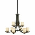 thumbnail image 1 of 1674OZ-Kichler Lighting-Hendrik - 9 light Two Tier Chandelier - with Soft Contemporary inspirations - 25.75 inches tall by 33.25 inches wide-Olde, 1 of 2