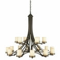 thumbnail image 1 of Eighteen Light Two Tier Chandelier With Soft Contemporary Inspirations 41.5 Inches Tall By 50.25 Inches Wide-Olde Bronze Finish Kichler Lighting, 1 of 2