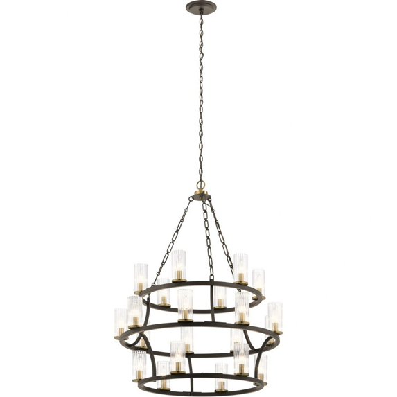 52110OZ-Kichler Lighting-Mathias - Twenty-1 Light 3-Tier Chandelier - With Mid-Century/Retro Inspirations - 41.5 Inches Tall By 31.5 Inches Wide