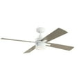 thumbnail image 1 of 330140WH Kichler Lighting Lija - Ceiling Fan with Light Kit - with Transitional inspirations - 14.25 inches tall by 52 inches wide-White Finish, 1 of 4