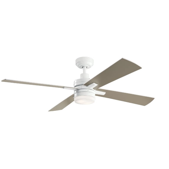 330140WH Kichler Lighting Lija - Ceiling Fan with Light Kit - with Transitional inspirations - 14.25 inches tall by 52 inches wide-White Finish