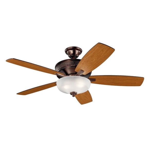 339413OBB Kichler Lighting Monarch II Select - Ceiling Fan with Light Kit - with Transitional inspirations - 19 inches tall by 13.75 inches wide-Oil