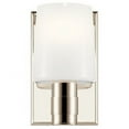 thumbnail image 1 of 55174PN Kichler Lighting Adani - 1 Light Wall Sconce In Modern Style-8.5 Inches Tall and 5 Inches Wide-Polished Nickel Finish, 1 of 5