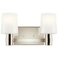 thumbnail image 1 of 55175PN Kichler Lighting Adani - 2 Light Bath Vanity In Modern Style-8.25 Inches Tall and 14.5 Inches Wide-Polished Nickel Finish, 1 of 6