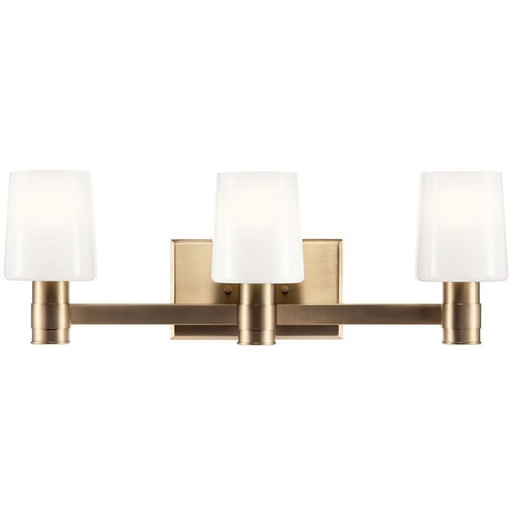 55176CPZ Kichler Lighting Adani - 3 Light Bath Vanity In Modern Style-8.25 Inches Tall and 24 Inches Wide-Champagne Bronze Finish