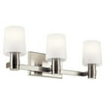 thumbnail image 1 of 55176NI Kichler Lighting Adani - 3 Light Bath Vanity In Modern Style-8.25 Inches Tall and 24 Inches Wide-Brushed Nickel Finish, 1 of 8