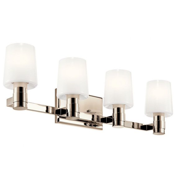 55177PN-Kichler Lighting-Adani - 4 Light Bath Vanity In Modern Style-8.25 Inches Tall and 30 Inches Wide-Polished Nickel Finish