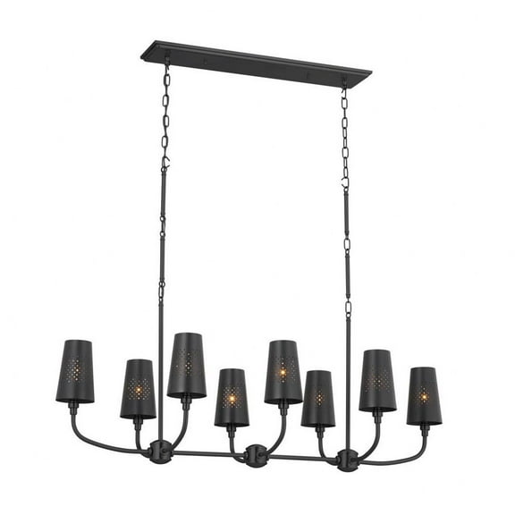 52510BK Kichler Lighting Adeena - 8 Light Chandelier In Traditional Style-18 Inches Tall and 20.75 Inches Wide-Black Finish