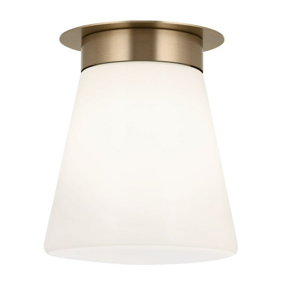 52585CPZ Kichler Lighting Albers - 1 Light Flush Mount-10 Inches Tall and 8.5 Inches Wide-Champagne Bronze Finish