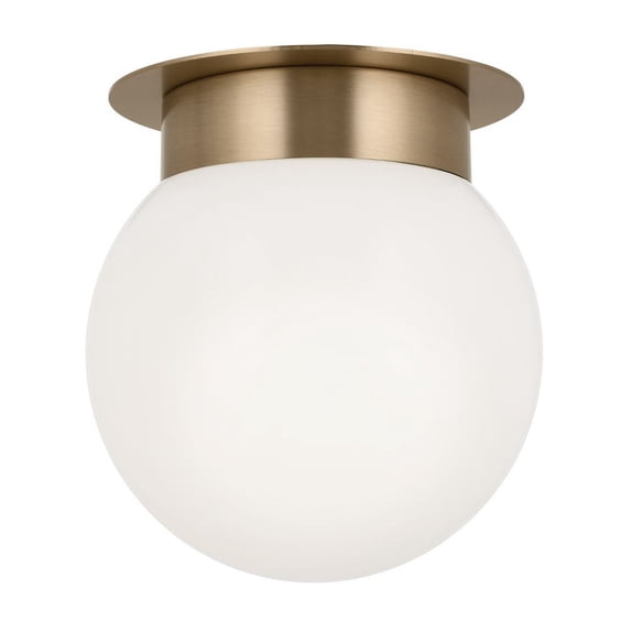 52586CPZ Kichler Lighting Albers - 1 Light Flush Mount-8.5 Inches Tall and 8 Inches Wide-Champagne Bronze Finish