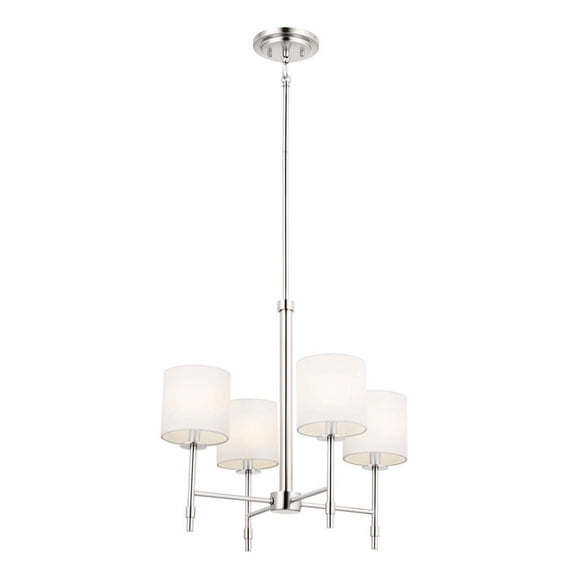 52504PN Kichler Lighting Ali - 4 Light Chandelier In Traditional Style-19.5 Inches Tall and 20 Inches Wide-Polished Nickel Finish -Traditional