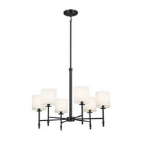 52500BK Kichler Lighting Ali - 6 Light Chandelier In Traditional Style-22.5 Inches Tall and 28 Inches Wide-Black Finish -Traditional Installation