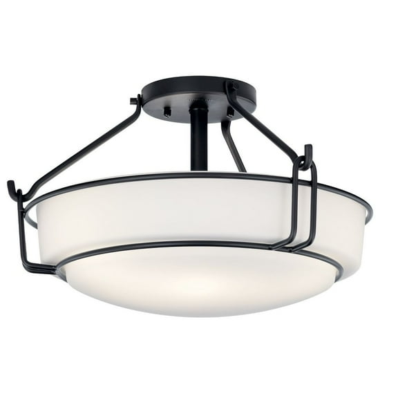 Kichler Lighting - Alkire - 3 Light Semi-Flush Mount In Transitional Style-9.25