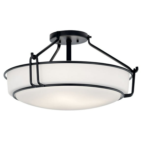 Kichler Lighting - Alkire - 4 Light Semi-Flush Mount In Transitional Style-11