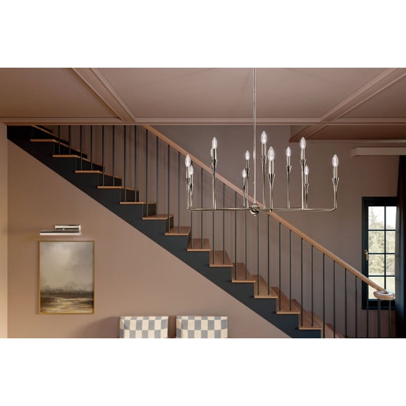 52692PN Kichler Lighting Alvaro - 12 Light Chandelier-20 Inches Tall and 39.75 Inches Wide-Polished Nickel Finish