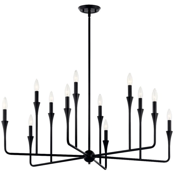 52692BK Kichler Lighting Alvaro - 12 Light Chandelier-20 Inches Tall and 39.75 Inches Wide-Black Finish