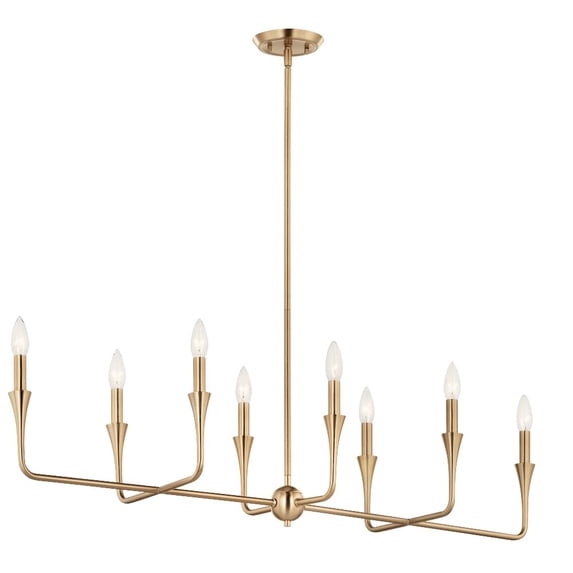 52693CPZ-Kichler Lighting-Alvaro - 8 Light Chandelier-24.25 Inches Tall and 11.5 Inches Wide-Champagne Bronze Finish