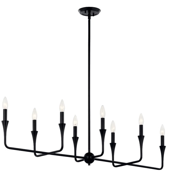 52693BK Kichler Lighting Alvaro - 8 Light Chandelier-24.25 Inches Tall and 11.5 Inches Wide-Black Finish