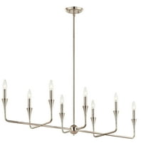 52693PN Kichler Lighting Alvaro - 8 Light Chandelier-24.25 Inches Tall and 11.5 Inches Wide-Polished Nickel Finish
