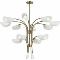 52561CPZWH-Kichler Lighting-Arcus - 12 Light Chandelier-29 Inches Tall and 46.25 Inches Wide-Champagne Bronze/White Finish