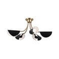 thumbnail image 1 of 52558CPZBK Kichler Lighting Arcus - 5 Light Chandelier-12.5 Inches Tall and 29.25 Inches Wide-Champagne Bronze/Black Finish, 1 of 6