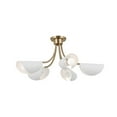 thumbnail image 1 of 52558CPZWH Kichler Lighting Arcus - 5 Light Chandelier-12.5 Inches Tall and 29.25 Inches Wide-Champagne Bronze/White Finish, 1 of 6