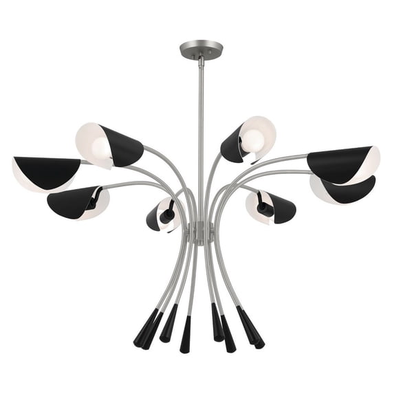 52560SN-Kichler Lighting-Arcus - 8 Light Chandelier-22.5 Inches Tall and 45.5 Inches Wide-Satin Nickel Finish