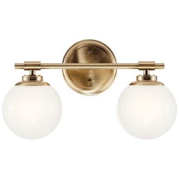 55171CPZ Kichler Lighting Benno - 10W 2 LED Bath Vanity In Industrial Style-8.75 Inches Tall and 14.75 Inches Wide-Champagne Bronze Finish