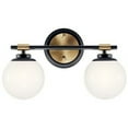 thumbnail image 1 of 55171BKCPZ Kichler Lighting Benno - 10W 2 LED Bath Vanity In Industrial Style-8.75 Inches Tall and 14.75 Inches Wide-Black/Champagne Bronze Finish, 1 of 6