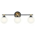 thumbnail image 1 of 55172BKCPZ Kichler Lighting Benno - 15W 3 LED Bath Vanity In Industrial Style-8.75 Inches Tall and 24.5 Inches Wide-Black/Champagne Bronze Finish, 1 of 8