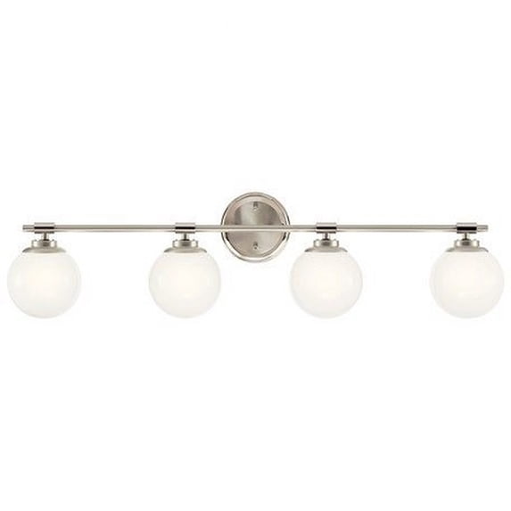 55173PN Kichler Lighting Benno - 20W 4 LED Bath Vanity In Industrial Style-8.75 Inches Tall and 34 Inches Wide-Polished Nickel Finish