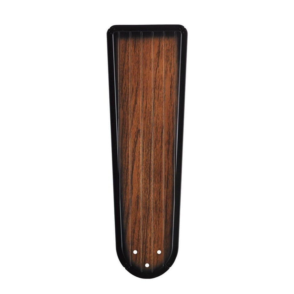 Distressed Black and Walnut ABS Ceiling Fan Blade Set
