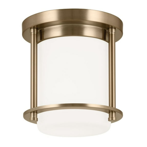 52596CPZ Kichler Lighting Brit - 1 Light Flush Mount-7.75 Inches Tall and 7.25 Inches Wide-Champagne Bronze Finish
