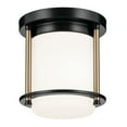 thumbnail image 1 of 52596BKCPZ Kichler Lighting Brit - 1 Light Flush Mount-7.75 Inches Tall and 7.25 Inches Wide-Black/Champagne Bronze Finish, 1 of 3