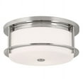 thumbnail image 1 of 52595PN Kichler Lighting Brit - 2 Light Flush Mount-5.25 Inches Tall and 12 Inches Wide-Polished Nickel Finish, 1 of 3