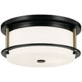 thumbnail image 1 of 52595BKCPZ Kichler Lighting Brit - 2 Light Flush Mount-5.25 Inches Tall and 12 Inches Wide-Black/Champagne Bronze Finish, 1 of 3