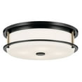 thumbnail image 1 of 52597BKCPZ Kichler Lighting Brit - 4 Light Flush Mount-5.5 Inches Tall and 18 Inches Wide-Black/Champagne Bronze Finish, 1 of 3