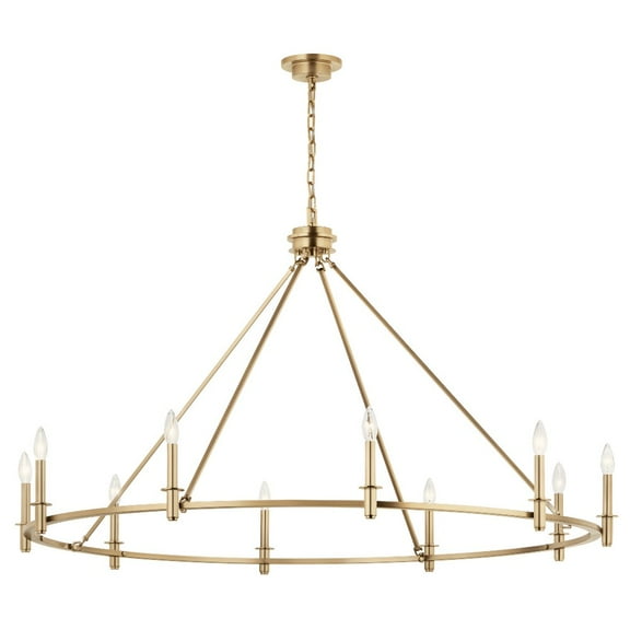 52707CPZ Kichler Lighting Carrick - 10 Light Chandelier-31 Inches Tall and 54.25 Inches Wide-Champagne Bronze Finish