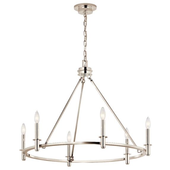 Kichler Lighting - Carrick - 6 Light Chandelier-23.75 Inches Tall and 32.25