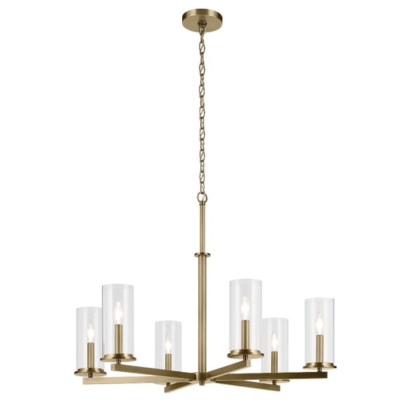 Kichler Lighting - Crosby - 6 Light Chandelier-21.75 Inches Tall and 32.25