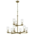 thumbnail image 1 of 44014NBR Kichler Lighting Crosby - 9 Light Chandelier-32.5 Inches Tall and 32.25 Inches Wide-Natural Brass Finish, 1 of 6